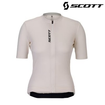 SCOTT Pro Training 女性短袖車衣｜棉白 (XS-L) 自行車衣 單車上衣