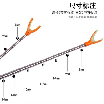 魚竿支架炮臺支架釣魚支架不銹鋼地插釣箱釣椅架桿臺釣支架漁具