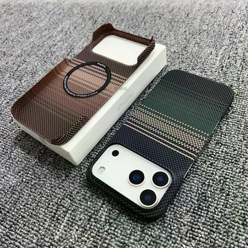 適用於IPhone 17 AIR 16 15 14 13 12 Pro Max Plus手機殼無框碳纖維星空磁吸後蓋