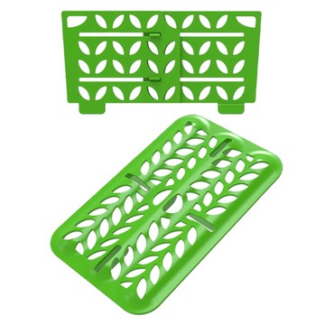 prepara沛樂生活 5號專用分層隔板 垂直組裝 綠色  瀝水隔板10.4 x 16.7 x 1cm + 伸縮分層隔板9.2 x 11.7 x 1cm  1組