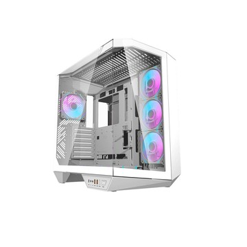 darkFlash DY470 電腦機殼 冰霜白 三面透澈玻璃 330度全景視野 ATX 機殼 主機殼