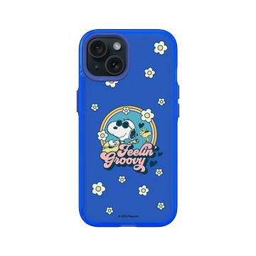 iPhone 15 Clear 激光藍 - 史努比 Snoopy - 開心小花