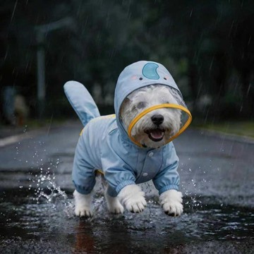 【超取免運】狗狗雨衣可拆防水耐髒衣泰迪比熊小型犬雨天遛狗神器