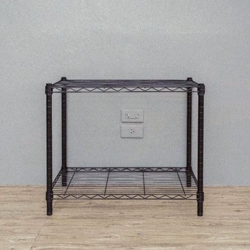 dayneeds 日需百備 烤漆架  黑色  76 x 30 x 60cm  2層