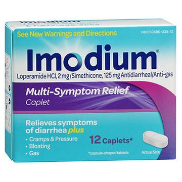 Imodium MultiSymptom Relief Antidiarrheal/AntiGas 12 tabs by Johnson & Johnson