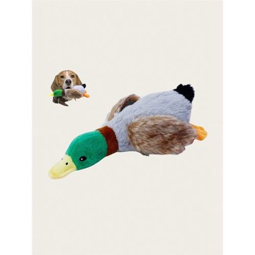 寵物發聲玩具毛絨鴨子章魚小型耐咬比熊泰迪解悶益智磨牙潔齒藍色