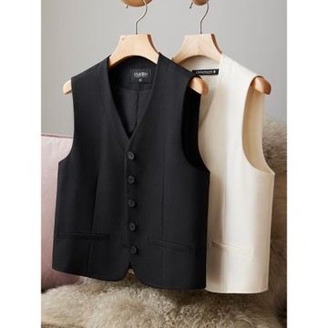 CHALDLLEN/查琳西裝馬甲女設計感小眾百搭新款小背心疊穿潮流957