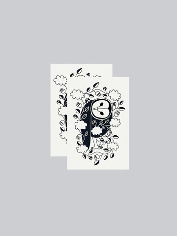 Barn Owl Tattoo Sticker Pair 2 Sale
