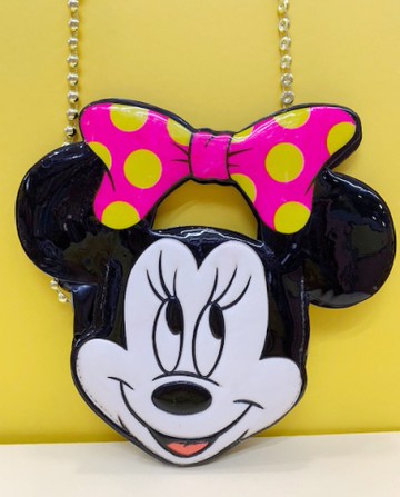 【震撼精品百貨】Micky Mouse_米奇/米妮 ~迪士尼造形肩背包/斜背包-粉蝴蝶結米妮#17003