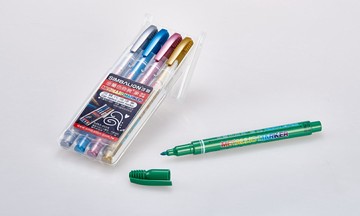 雄獅 SIMBALION MM-610 金屬色奇異筆4色組【APP滿額下單10%點數(單一帳號最高1500點)】8/31止