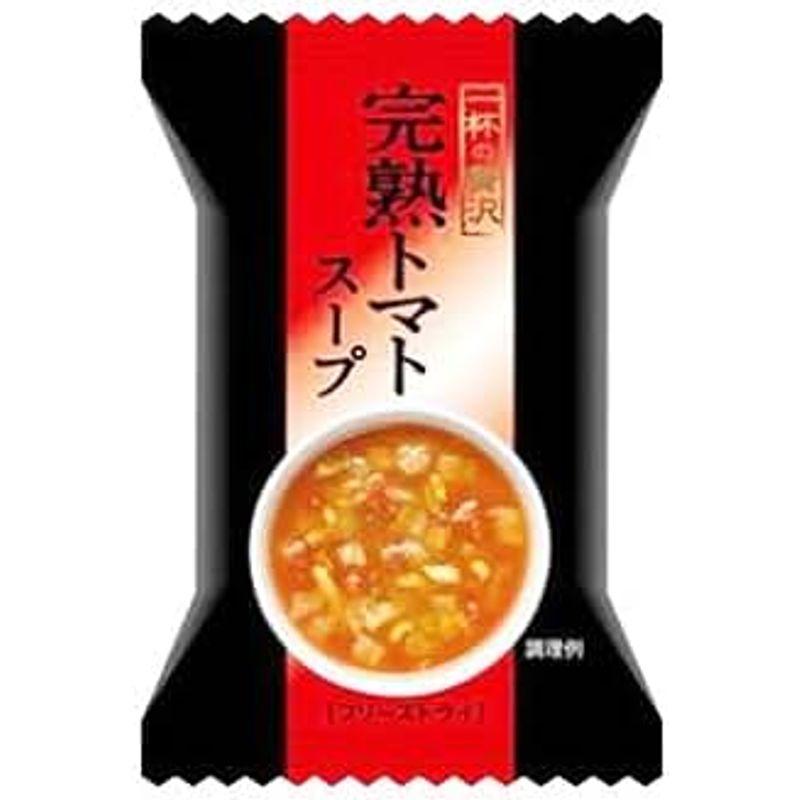 完熟トマトスープ (一杯の贅沢) 10ｇ×10袋セット (フリーズドライ 即席 トマト スープ)