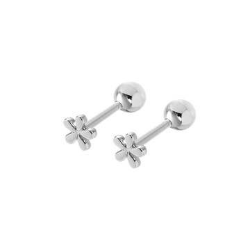 [鋼飾] 櫻花轉珠耳環 / 2色 / Sakura Earring