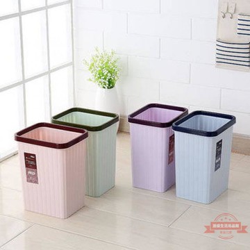 家用壓圈垃圾桶長方形廚房無蓋客廳臥室衛生間辦公室紙簍塑料大號