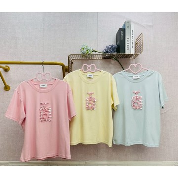 MIMA女王❤A863💡璀燦亮片香水瓶百搭棉T