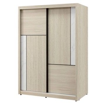 文創集 安卡蘭4.1尺多功能推門衣櫃-122x62x197cm免組