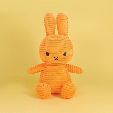 BON TON TOYS Miffy米菲兔ECO燈芯絨填充玩偶-限量版 橘 23cm