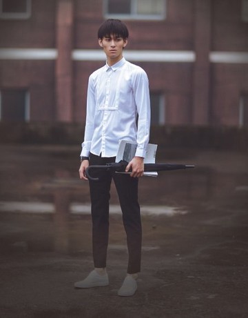 韓國 宮廷 設計 特殊 襯衫 立體 3D 感 壓線條 GM