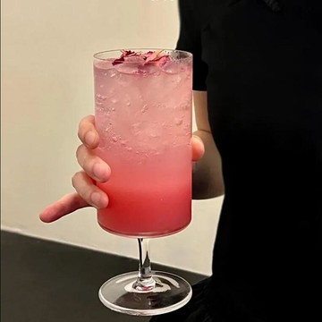 果汁杯玻璃杯420ml咖啡廳奶茶冷飲杯雞尾酒飲品杯飲料水杯子【繁星小鎮】P