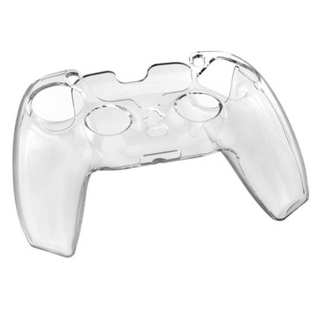 PS5 Slim 手柄透明水晶保護殼 分體式 PC 硬殼 遊戲手把類比搖桿防滑搖桿帽保護套