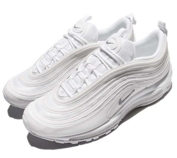 【毒】NIKE Air Max 97 氣墊避震 慢跑運動鞋 男鞋 全白 921826-101【領券折222｜Cube卡+APP下單最高10%回饋】