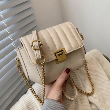 小眾鏈條包包女2025新款潮時尚高級質感百搭洋氣斜挎包網紅小方包