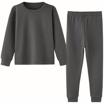 MI MI LEO T台製保暖刷毛居家套裝2套組 2件  2XL  深灰色