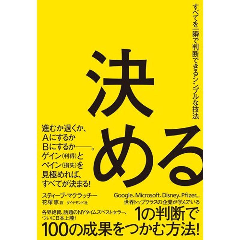 決める??すべてを一瞬で判断できるシンプルな技法