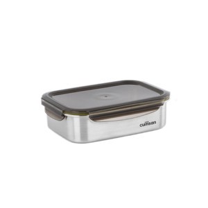 酷藝師可微波316不鏽鋼方形保鮮盒3號約350ml