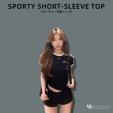 【OniWear】新款純欲風短袖T恤女 修身百搭設計感上衣 短T