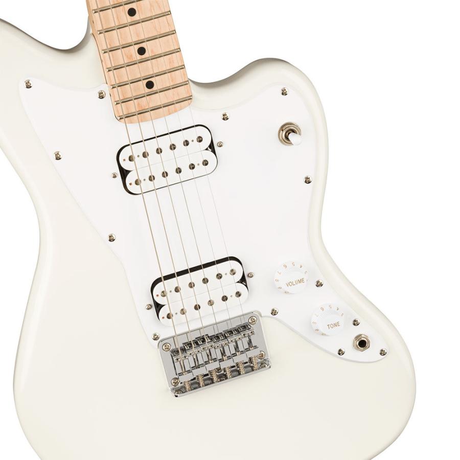 スクワイヤーギター ジャズマスター Squier Mini Jazzmaster HH Maple Fingerboard Olympic White エレキギター ギター子供用