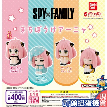 【許願扭蛋機】『現貨』 等待中安妮亞公仔 全4款 扭蛋 轉蛋 BANDAI 間諜家家酒 SPY FAMILY