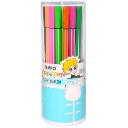 節奏H-110彩色筆(24色)/桶【APP滿額下單10%點數(單一帳號最高5000點)】1/31止