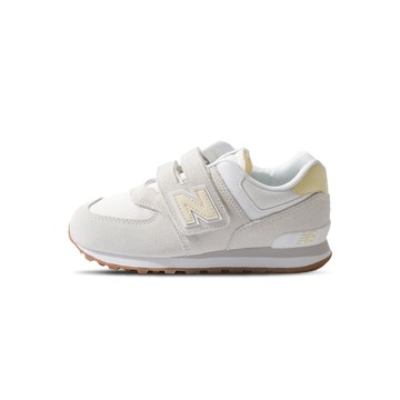 New Balance NB 574 中童 童鞋 米白黃色 魔鬼氈 經典 麂皮 小朋友 運動 休閒鞋 PV574CBL