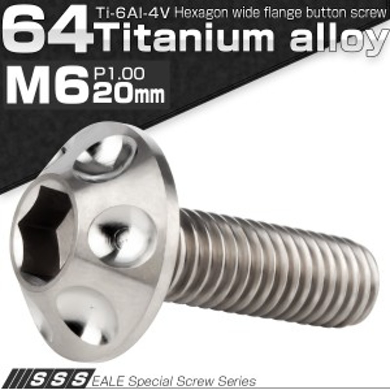 ☆国内最安値に挑戦☆ M6×25mm Ti6Al-4V 六角穴付ボルト