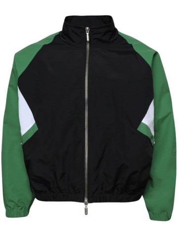 RHUDE - colour-block track jacket - men - Nylon - S - Green