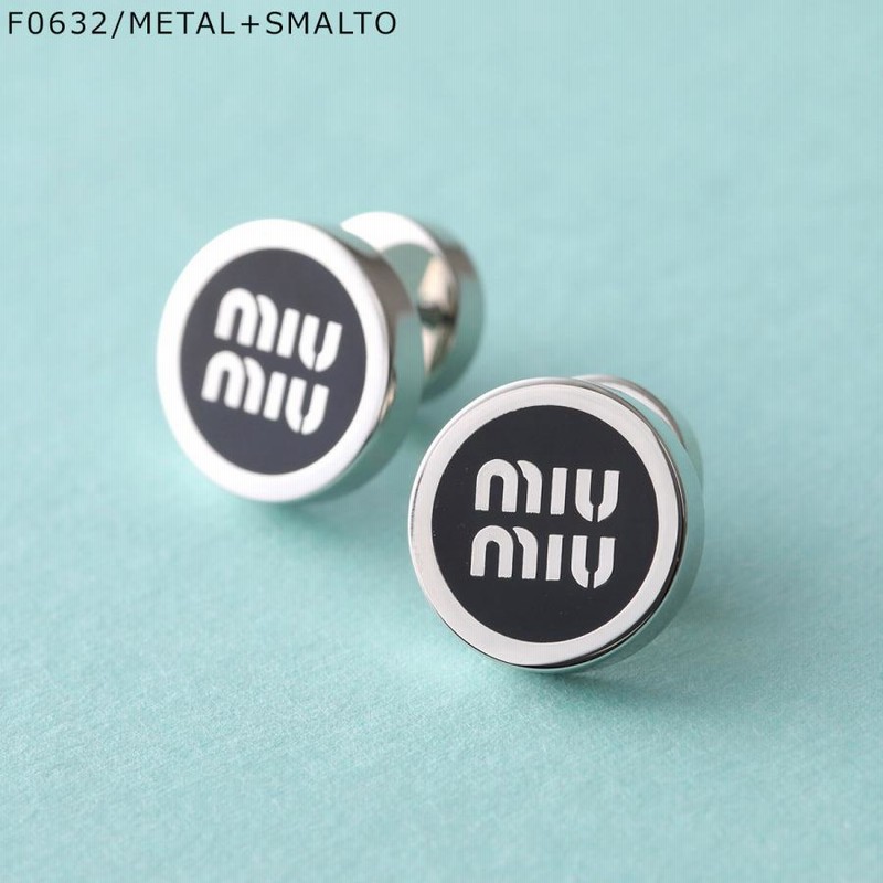 Miu Miu｜ (5JO912 2F6T F098L) miu MIUMIU ミュウミュウ ピアス 5JO912 2F6T レディース ロゴ