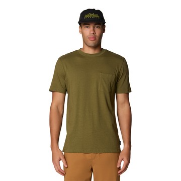 Mountain Hardwear On Edge Short Sleeve 透氣抗菌口袋短袖T恤 搏擊綠 男款 #2110281