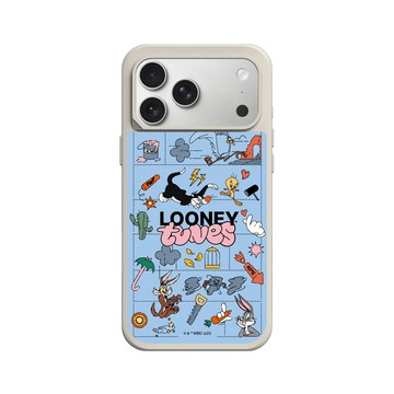 iPhone 17 Pro Max SolidX 貝殼灰 - 樂一通 Looney Tunes - 歡樂追逐