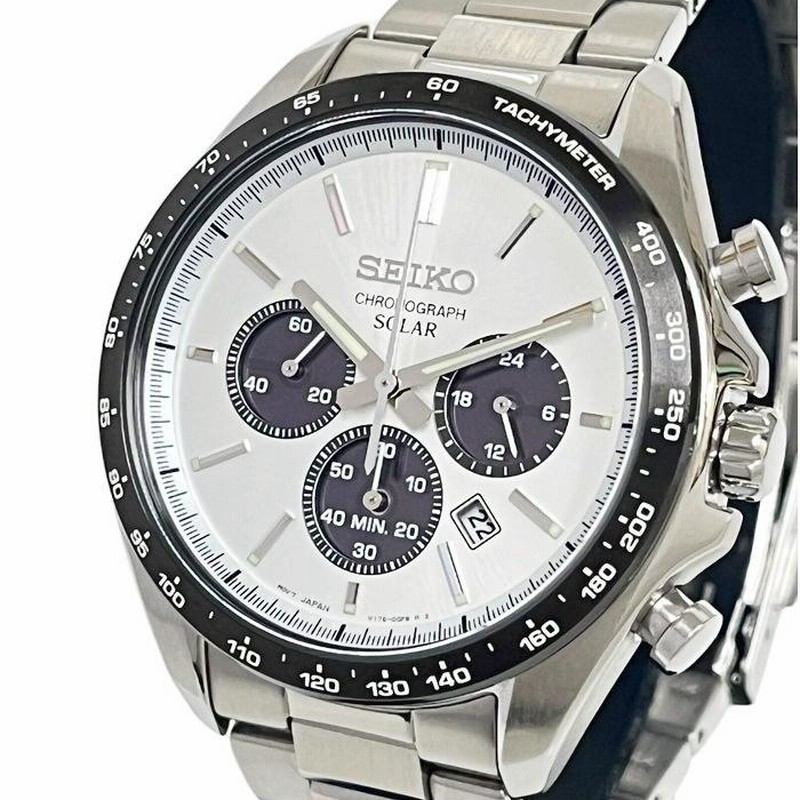 SEIKO/セイコー SBPY165/V175-0FA0 Sシリーズ クロノ 腕時計 ステンレススチール ソーラー シルバー/黒目 メンズ |  LINEショッピング