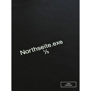 Nor.116 厚磅原色1/3短T-黑《NORN8008116》