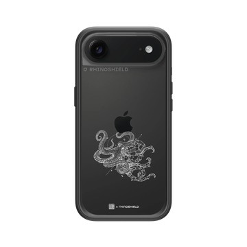 iPhone Air Mod NX -邊框背蓋組合 (相機按鈕) 黑 - Kerby Rosanes - 章魚 - 白