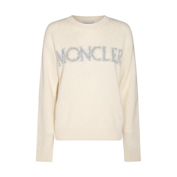 Moncler - Ivory Wool Logo Sweater