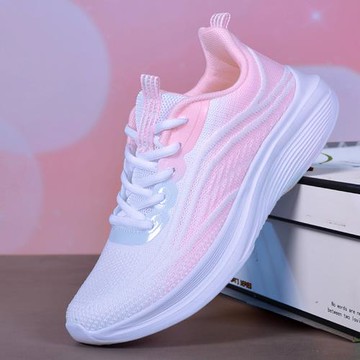品牌運動鞋女鞋2025秋季新款網面透氣休閑鞋輕便軟底鞋減震跑步鞋
