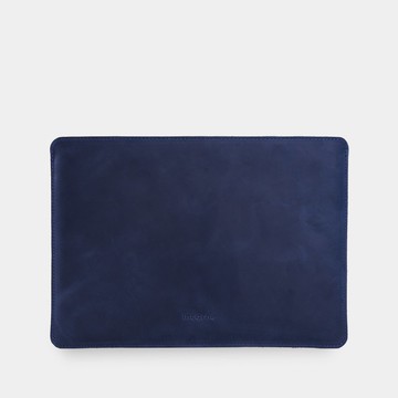 MacBook Air / Pro 專用皮革筆電保護套 – 藍色日常使用款