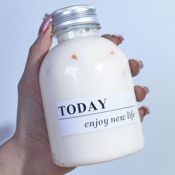 加厚350ml網紅飲料瓶椰膏龜茯苓膏一次性pet果汁瓶奶茶塑料瓶帶蓋