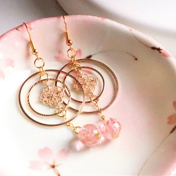 【氣質 l 夜光系列】巴洛克風四葉草 防敏感耳環