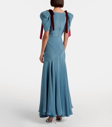 Rodarte Bow-detail silk satin maxi dress