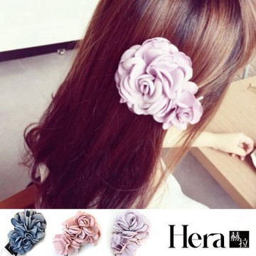 【HERA赫拉】 唯美大山茶花朵髮夾/邊夾-灰色