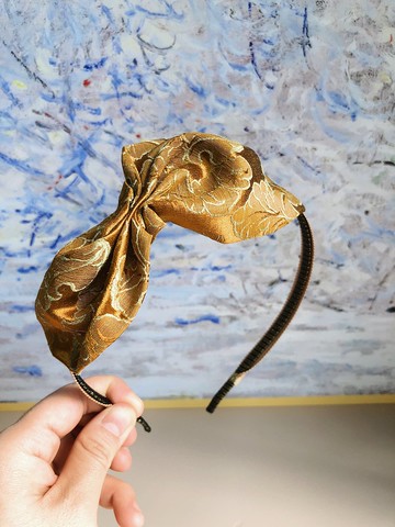 原創復古黃髮箍