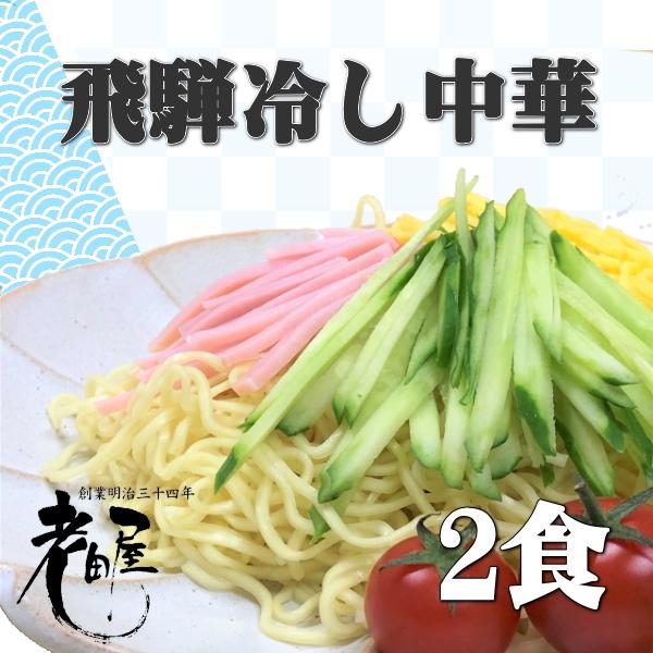 飛騨冷し中華　2食　送料無料　冷し中華　細打ちぢれ麺　観光地応援　飛騨市